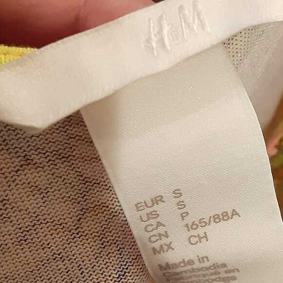 H&M size S/Small sleeveless peach floral print long soft comfortable dress - Picture 3 of 3